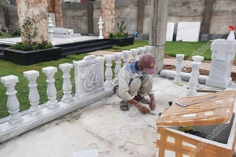 Lan can đá trắng Lan can đá trắng